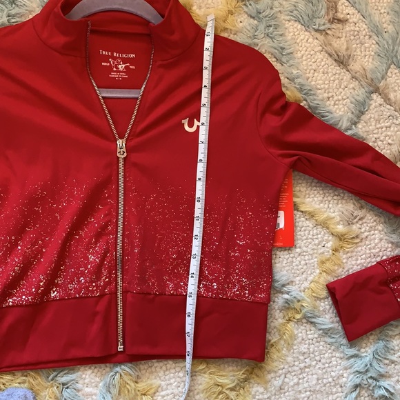True religion crop shimmer zip up. - Picture 13 of 16